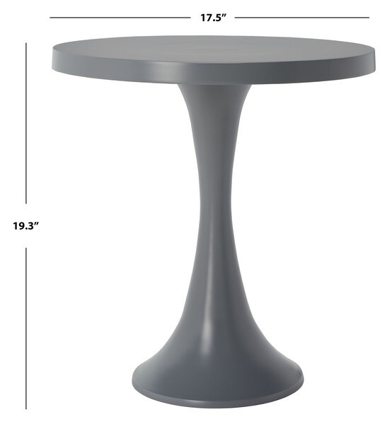 Safavieh Aluminum Round Top Side Table, Reduced Price 2172721821 FOX5500B