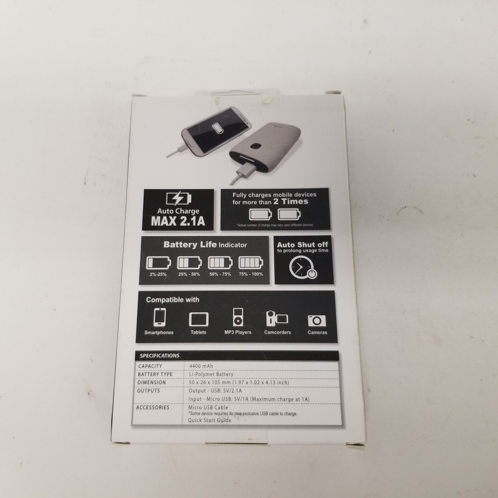 Digital2 4400 MRH Portable Battery Pro, Complete w/ Box