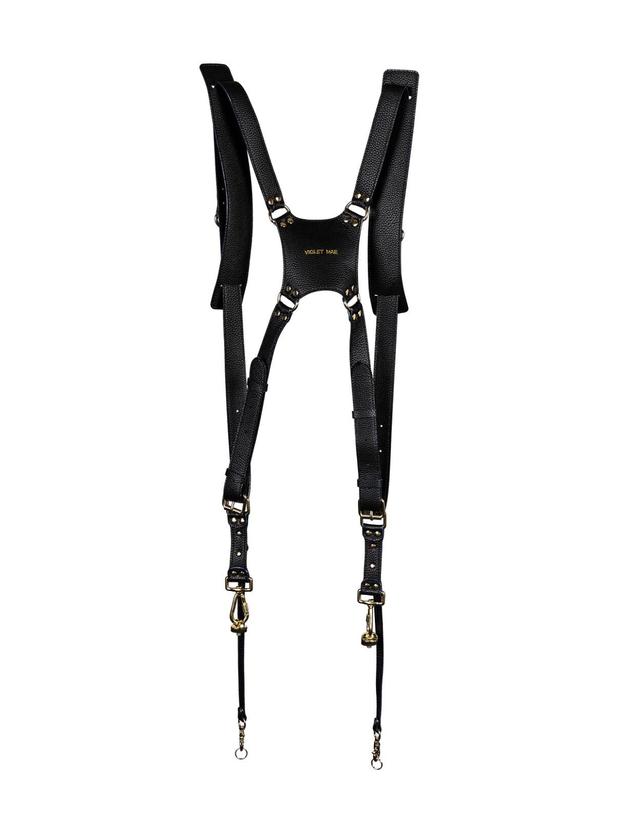 Adjustable Vegan Leather Dual Camera Harness, Camera Holster, Dual Camera Strap