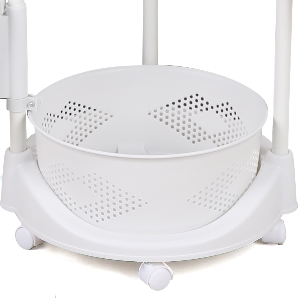 5-Tier Rotating Kitchen Organizer Rack With Fruit & Vegetable Storage Wheels