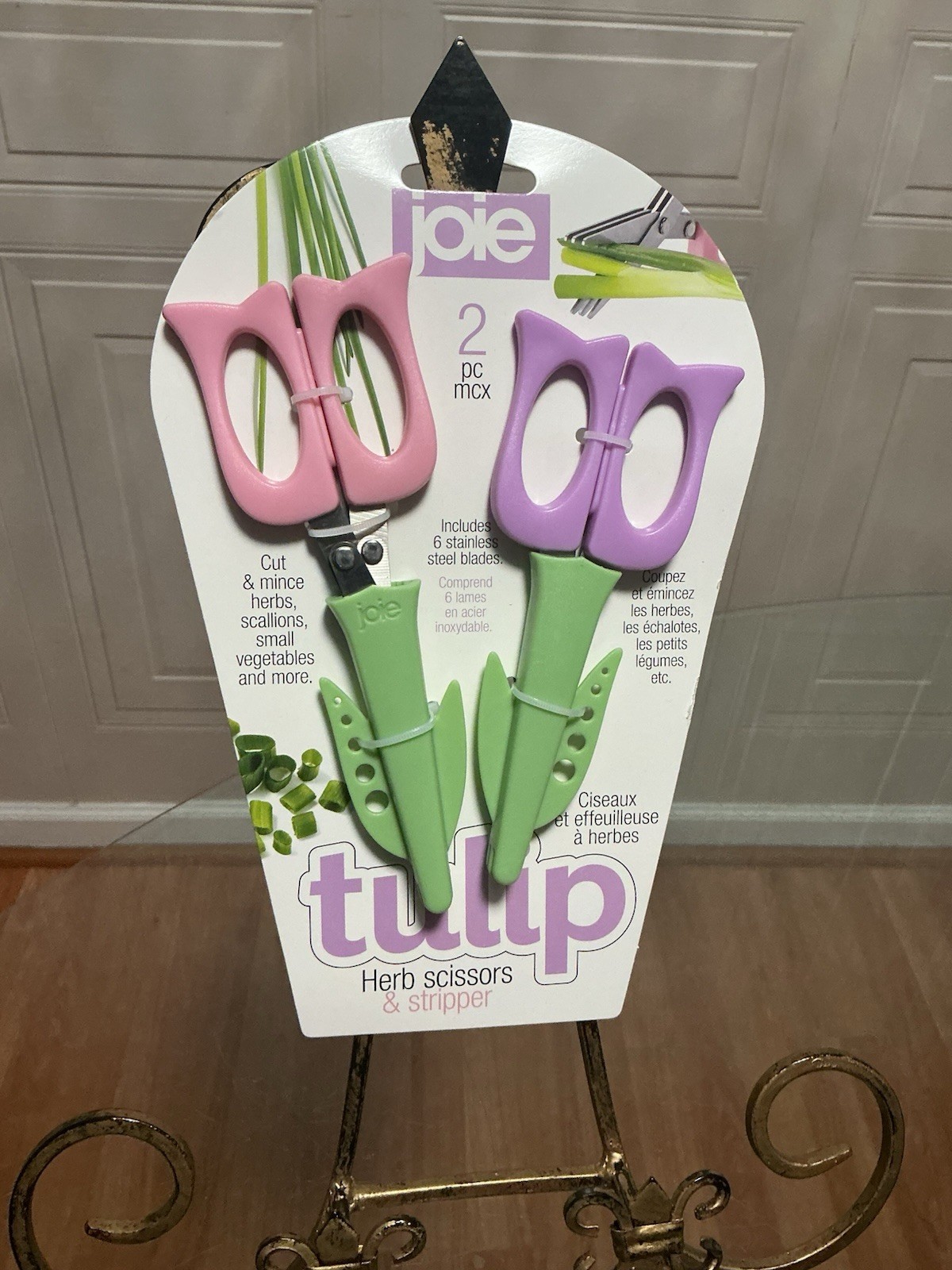 New Joie MSC Herb Scissors Stripper for Quick Efficient Cuts Set Of 2