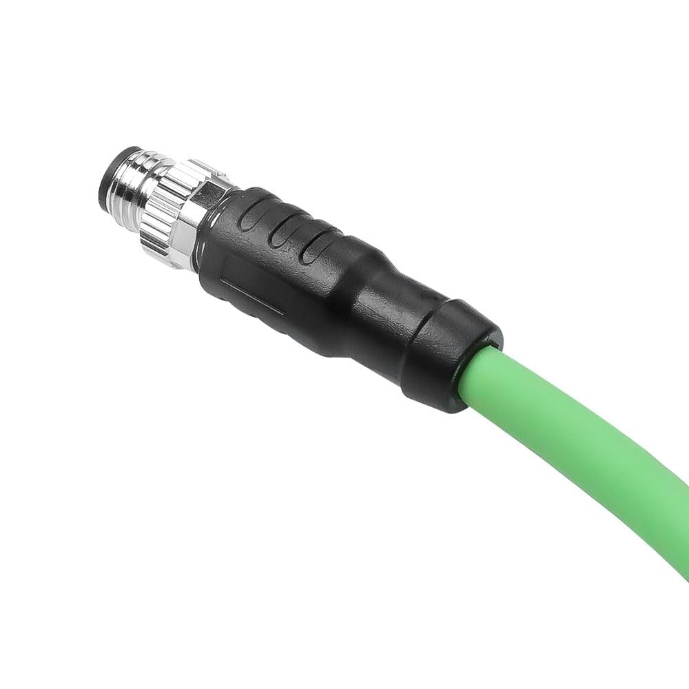 M8 A-Code 4 Pin to RJ45 Ethernet Cable Cat5e HighFlex Shielded for Beckhoff 33ft