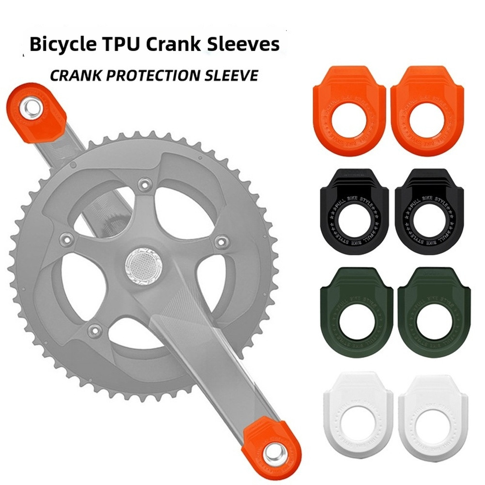 Stretch For TPU Crank Protector Cover for Mountain Road Bike Cranks Lightweight