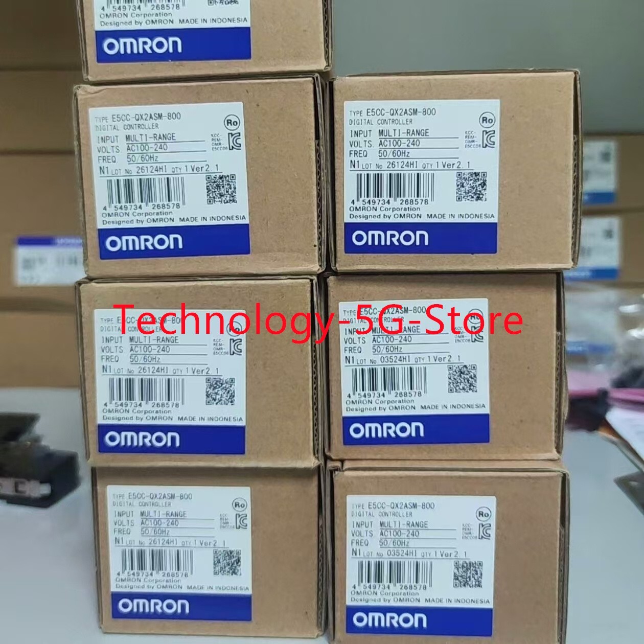 New Omron E5CC-QX2ASM-800 100-240VAC Digital Temperature Controller
