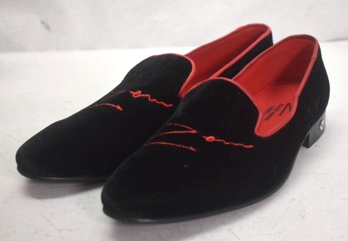 Zeusori Vampire Z Series 1 Elegant Loafers Velvet Silhouette Slippers Mens US 13