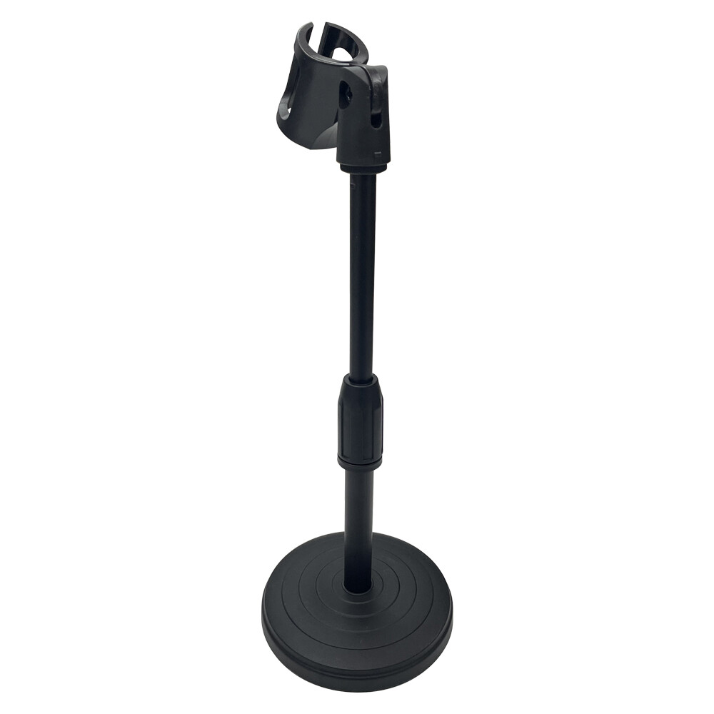 Black Adjustable Desktop Microphone Stand Portable Scalable Lifting Holder