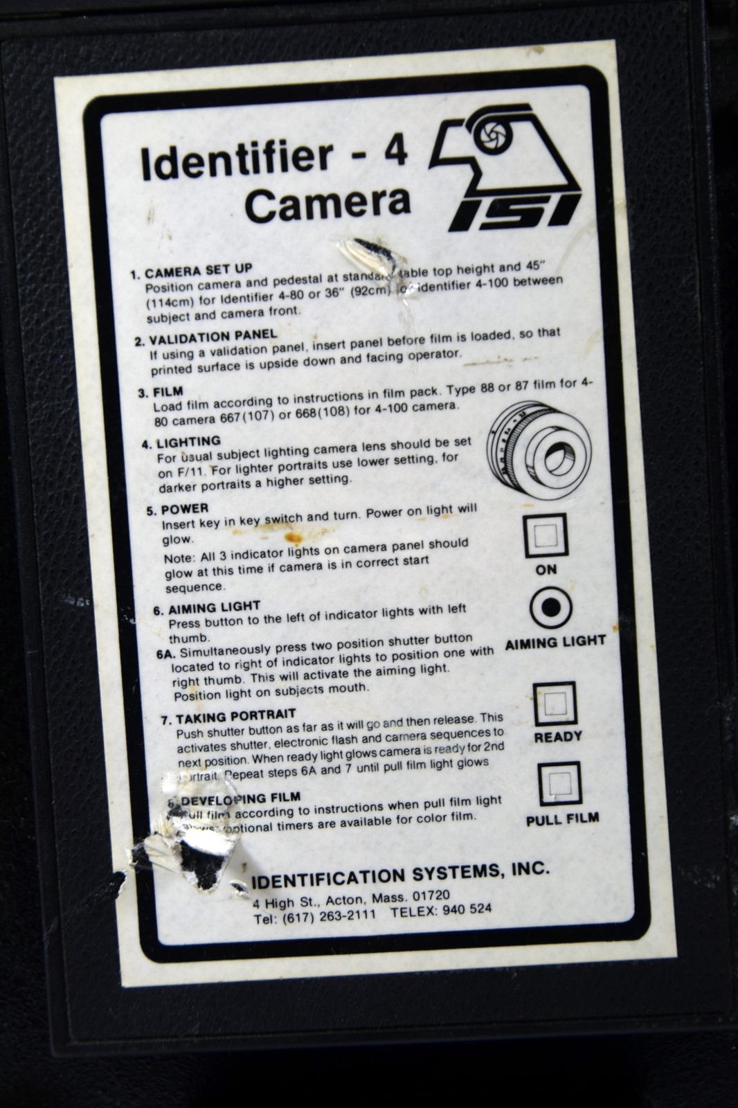 Identification Systems Inc (ISI) Identifier Model 4 (J-01002)