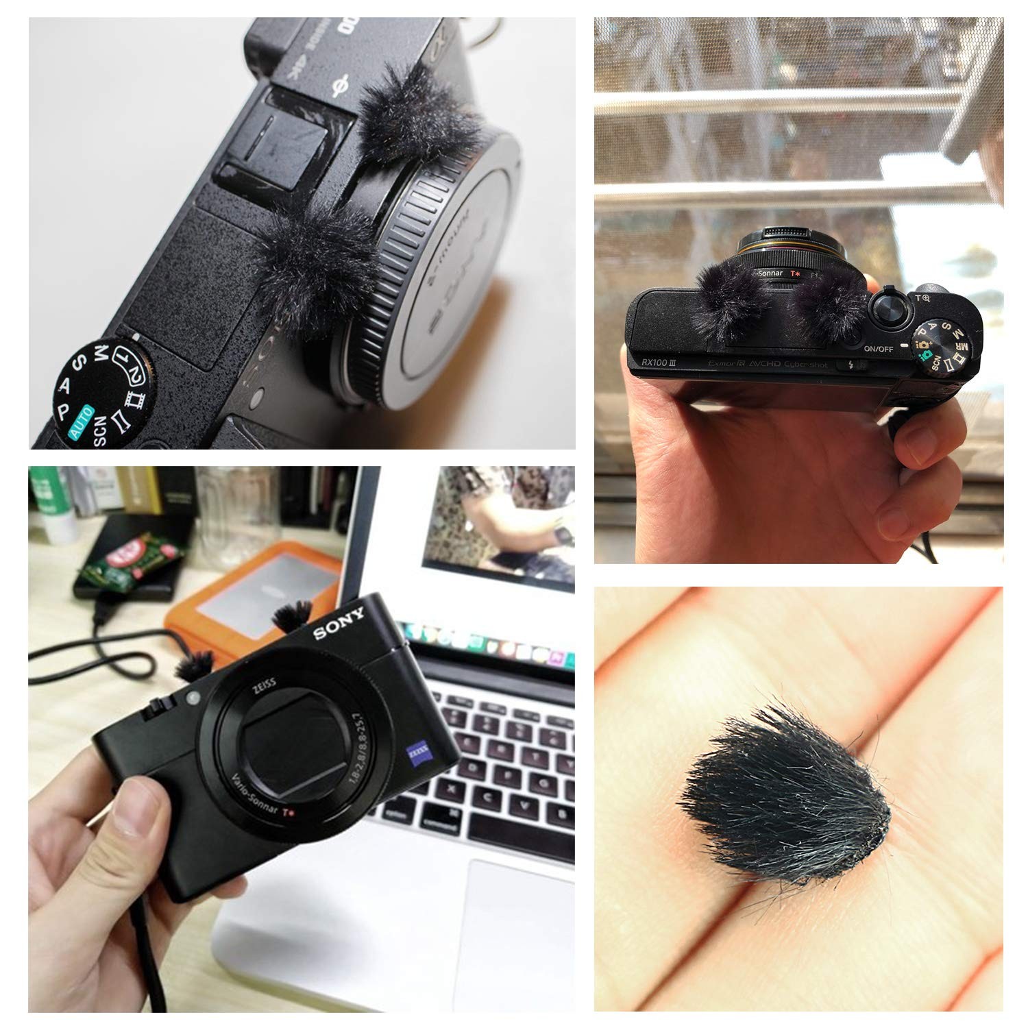 SUNMON 10 Pack Camera Mic Windscreen DJI Sony RX100