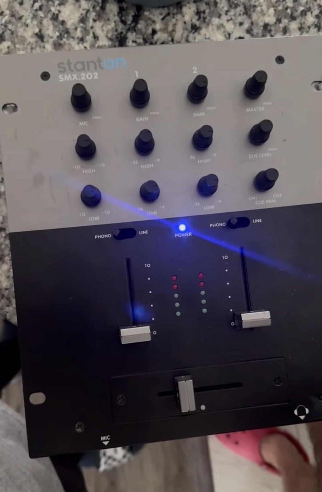 Stanton Smx202 2 Channel DJ Mixer - Black
