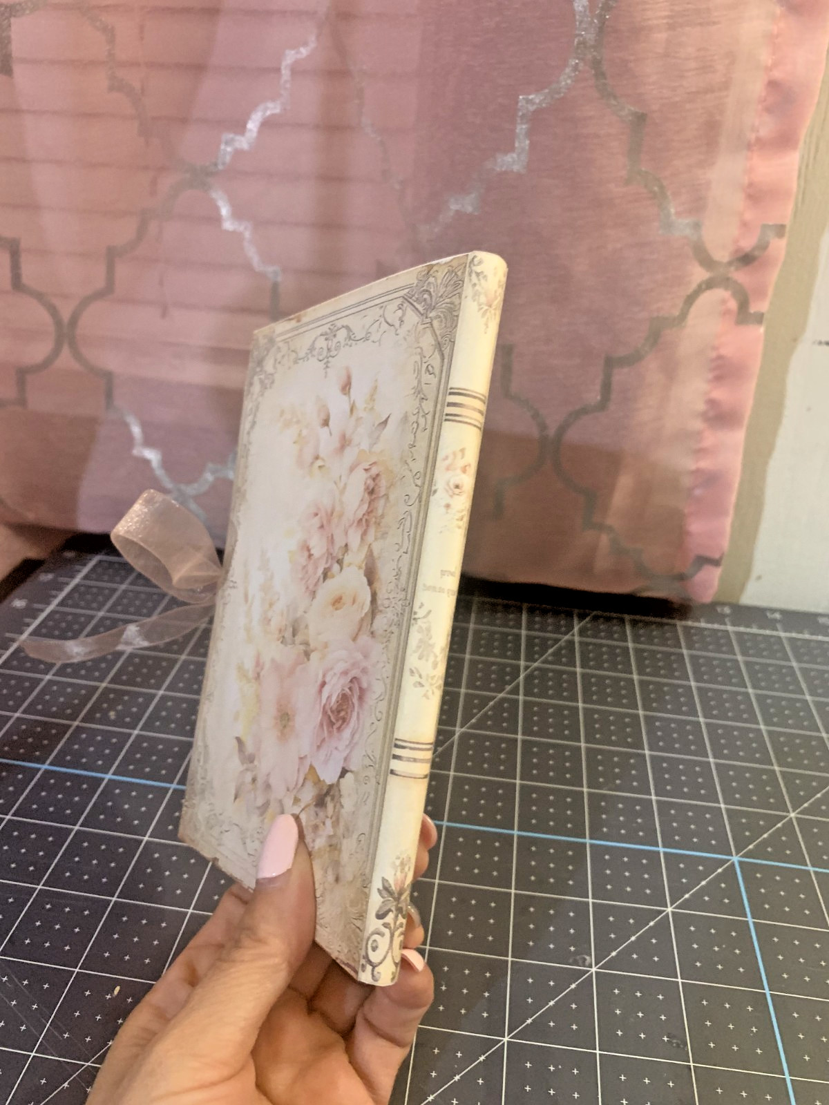 Handmade Graduation Journal Book | Shabby Chic Memory Book | Ephemera, Pockets.