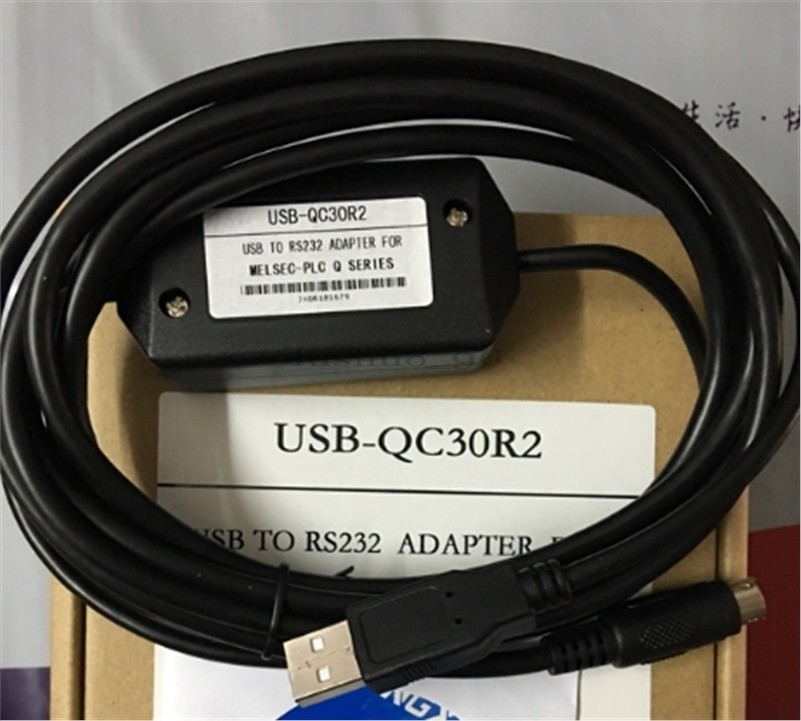 New Mitsubishi USB-QC30R2 Q Series RS232 Programming Cable te