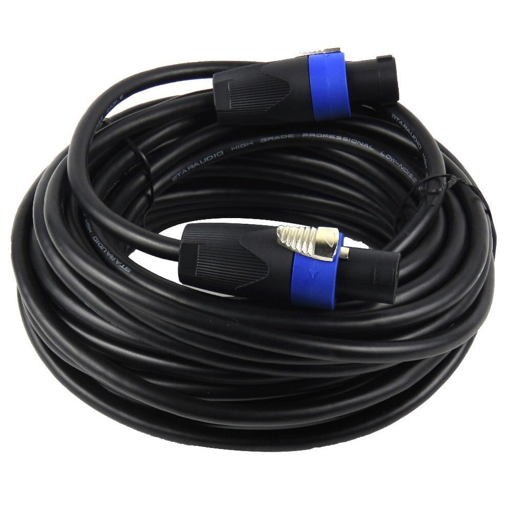 Speakon to Speakon Cable 50ft 12 Gauge AWG Wire AMP to PA Audio Speaker DJ Cable