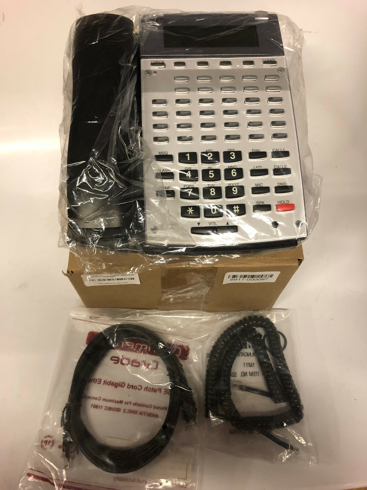NEC Aspire 0890065 34-Button IP Display Phone IP1NA-24TIXH (Black/Refurbished)