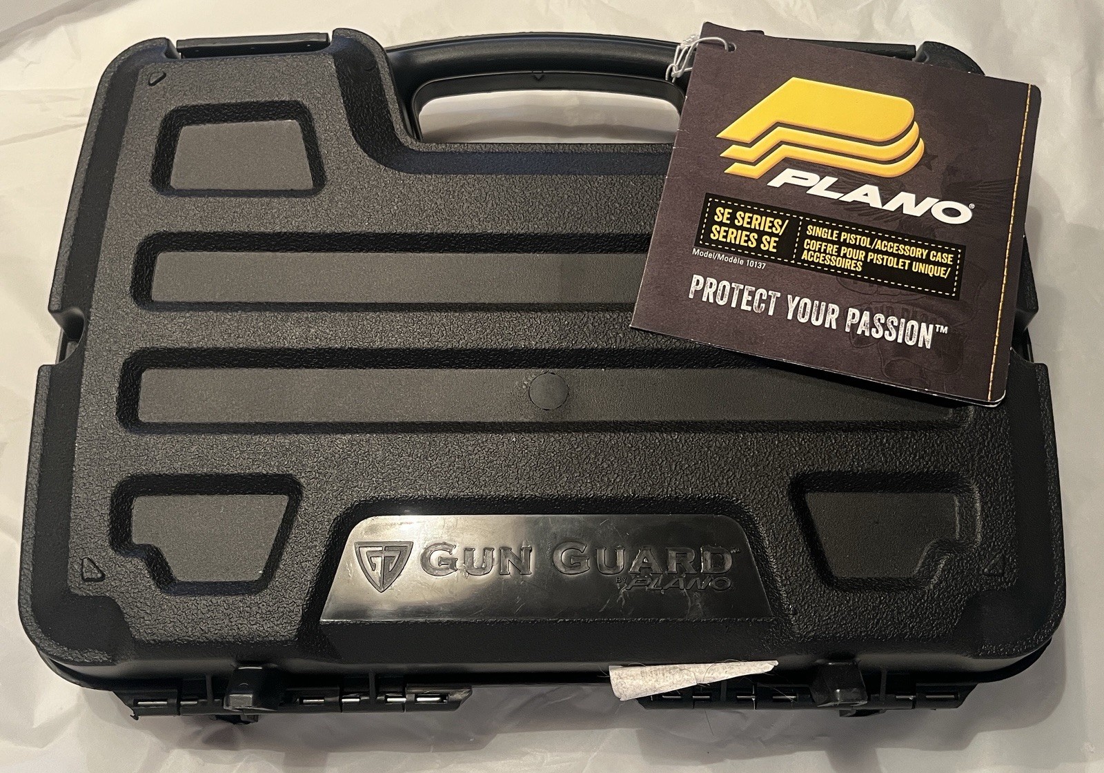 NEW Plano Gun Guard Hard Pistol Case w/ Foam Insert Black Range Storage 13x10x3”