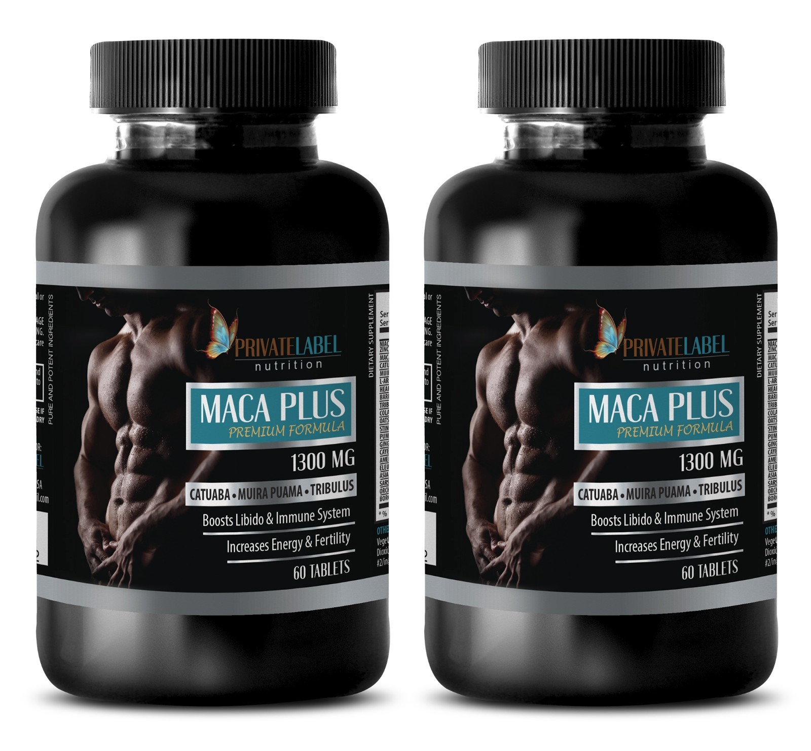 Catuaba - MACA PLUS 1300mg - energy booster men - female libido boost - 2 Bot