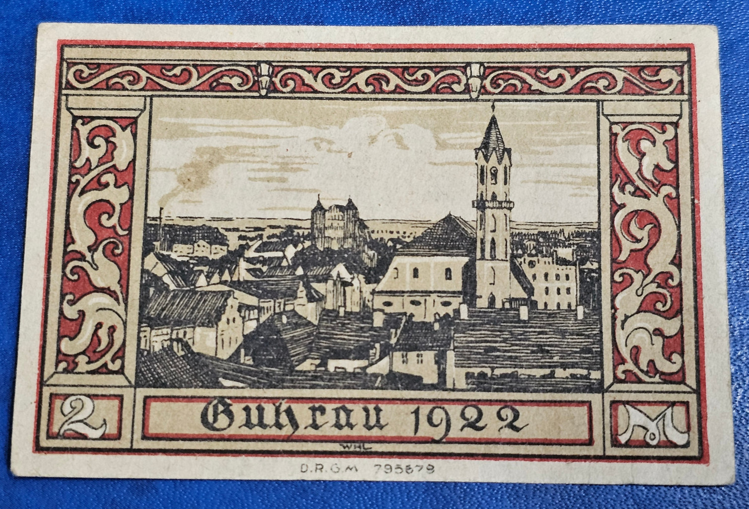 GUHRAU (POLAND GÓRA) NOTGELD 2 MARK 1922 EMERGENCY MONEY GERMANY [🇩🇪35314]
