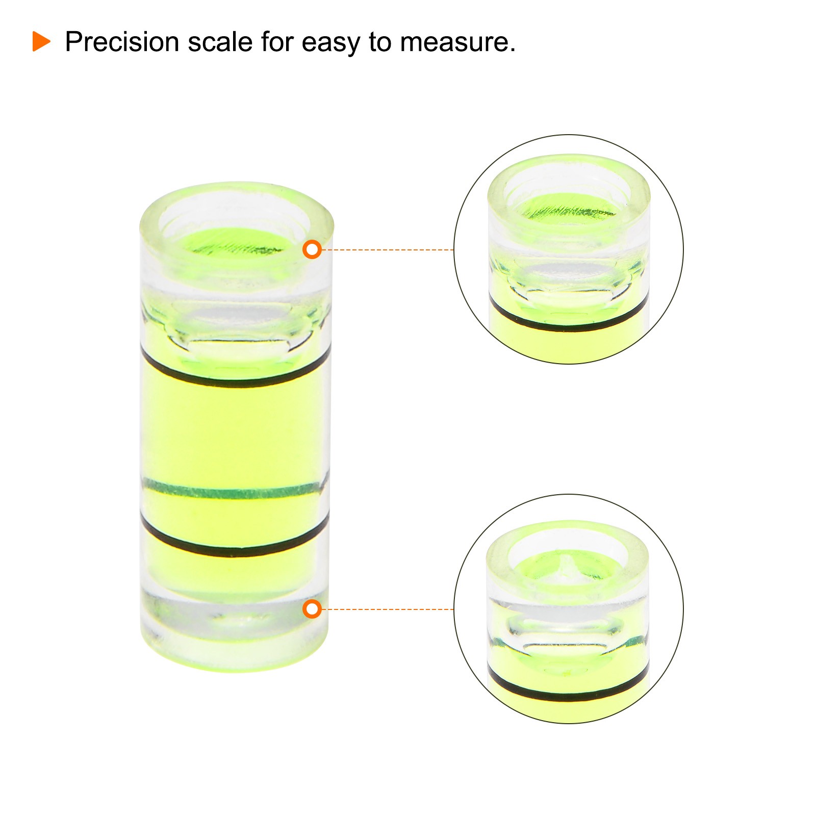 15pcs Small Cylindrical Bubble Level Vials 5x12mm Levels Measuring Tools]