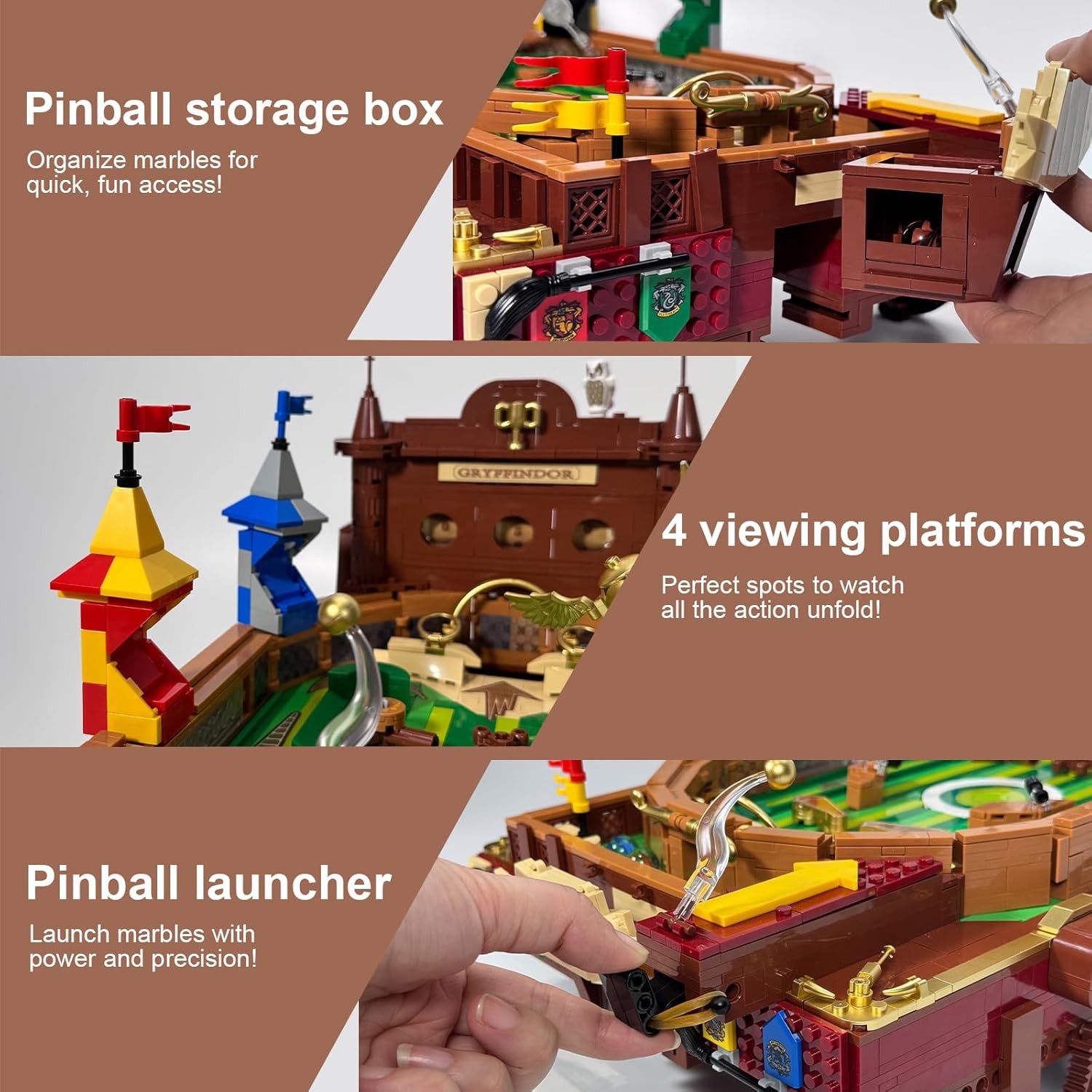 Harry Potter Pinball Machine Building Set 2240 Pcs