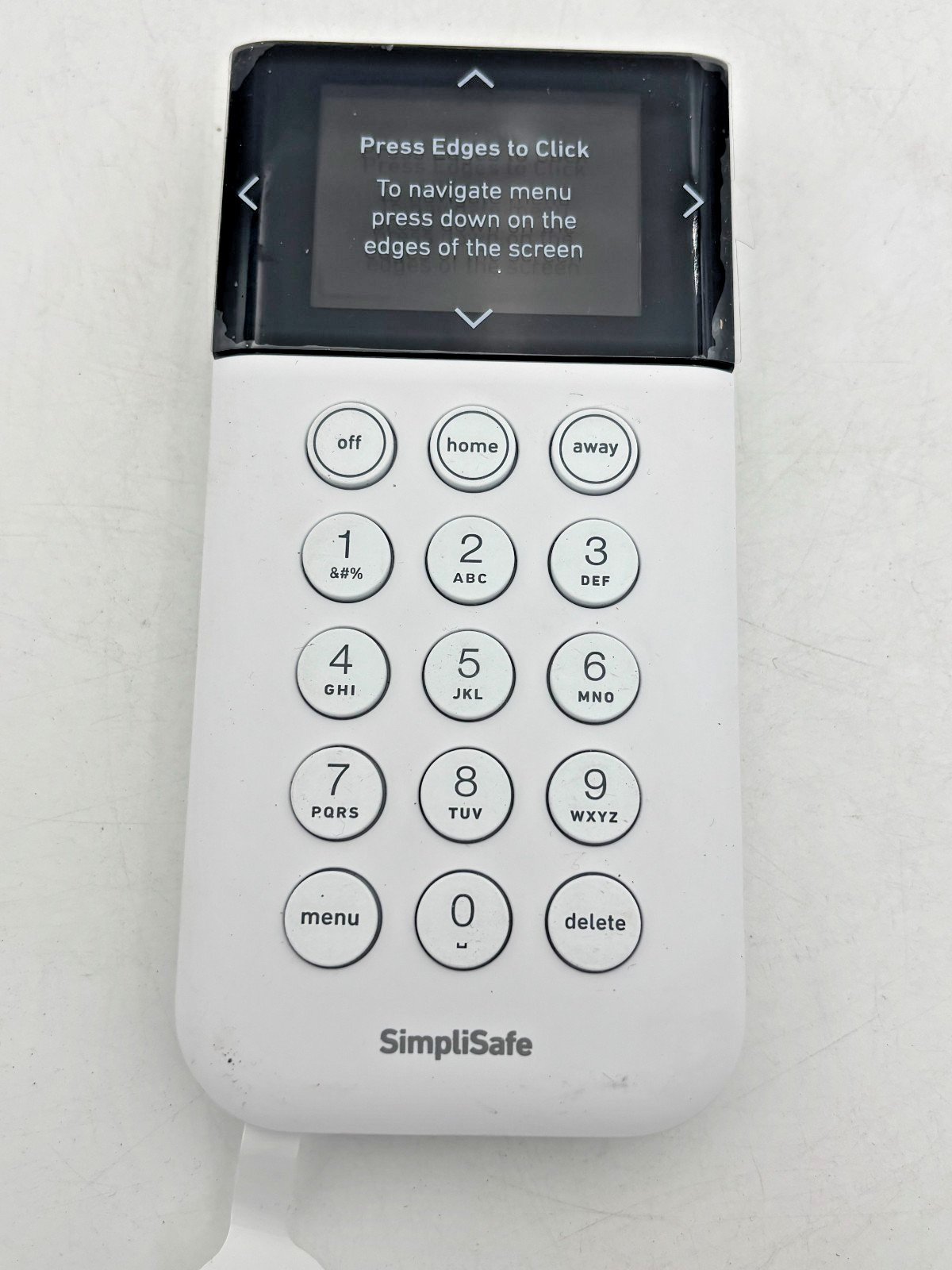SimpliSafe SSKP3-W Keypad White Wireless Touch-to-Wake Home Security GEN 3