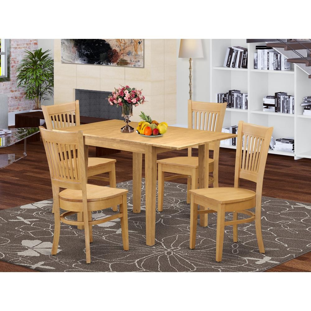 Dining Room Set Oak, NDVA5-OAK-W