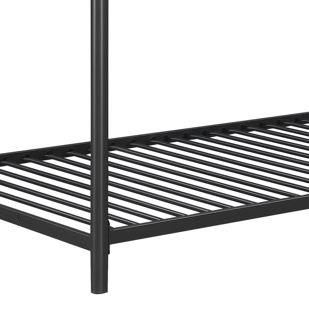 Triple Bunk Bed FULL over FULL over FULL | 3 Full Size Beds | Black Metal Frame