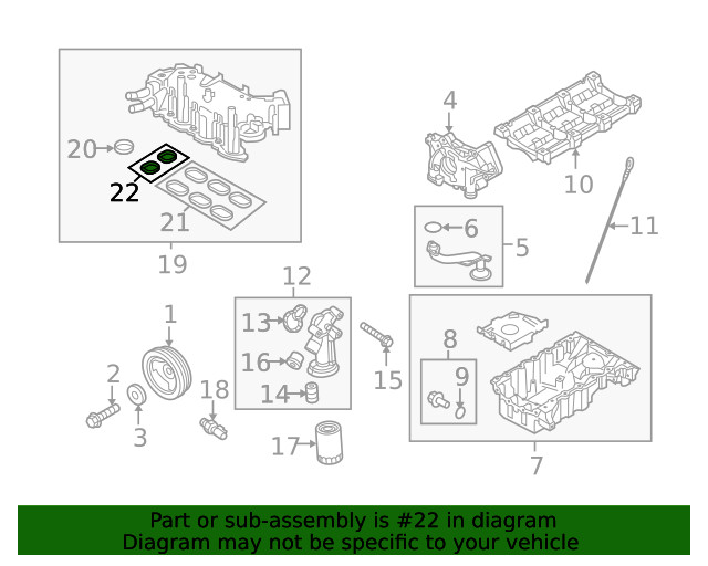Genuine Ford Engine Coolant Outlet Gasket BL3Z-9439-A