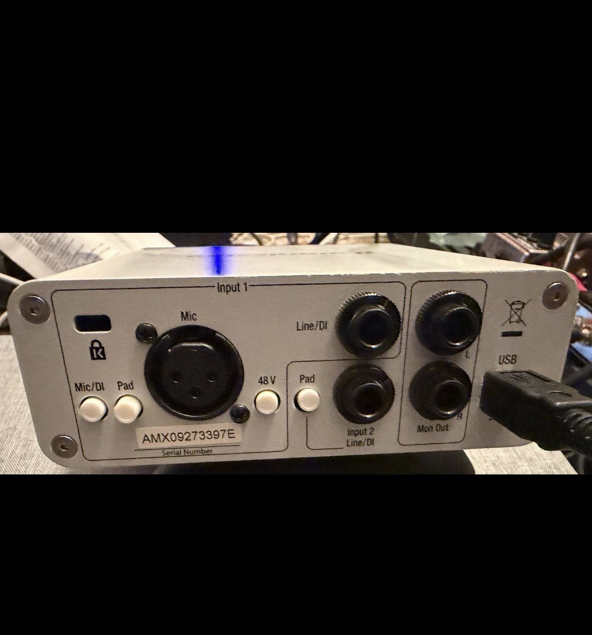 Digidesign Mbox 2 Mini USB Audio Interface & USB Cable