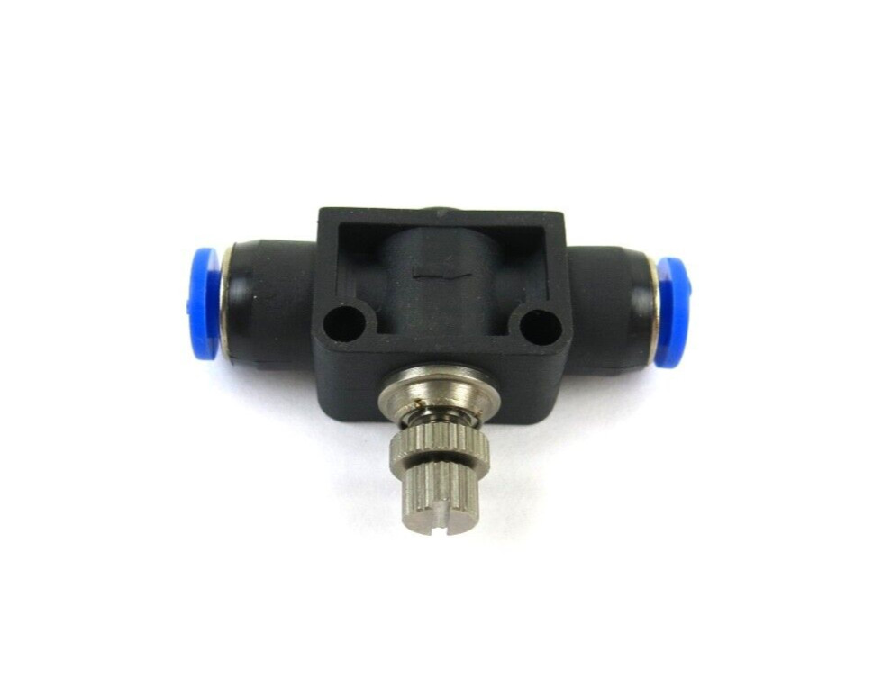 NITRA FVU532 Pneumatic Push-To-Connect Fitting 5/32" Inline Flow Control Valve