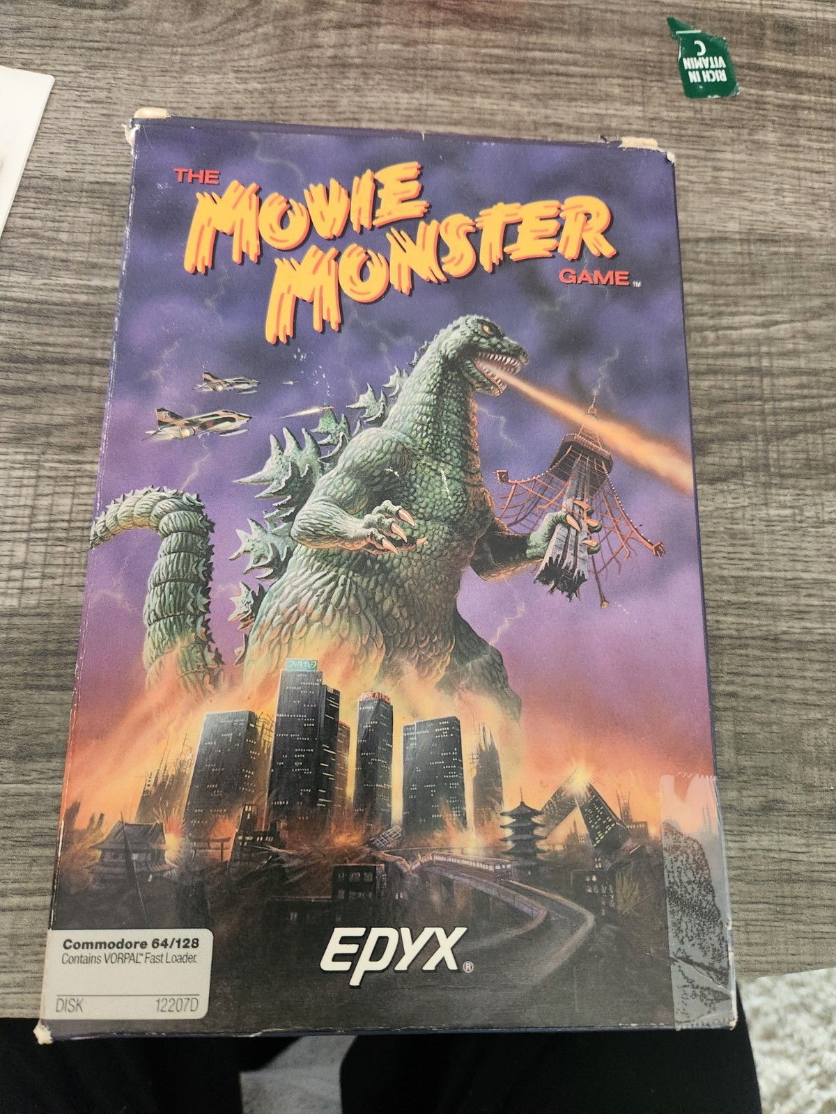 The Movie Monster Game Commodore C64/128 . Complete In Box. Rare Epyx Game.
