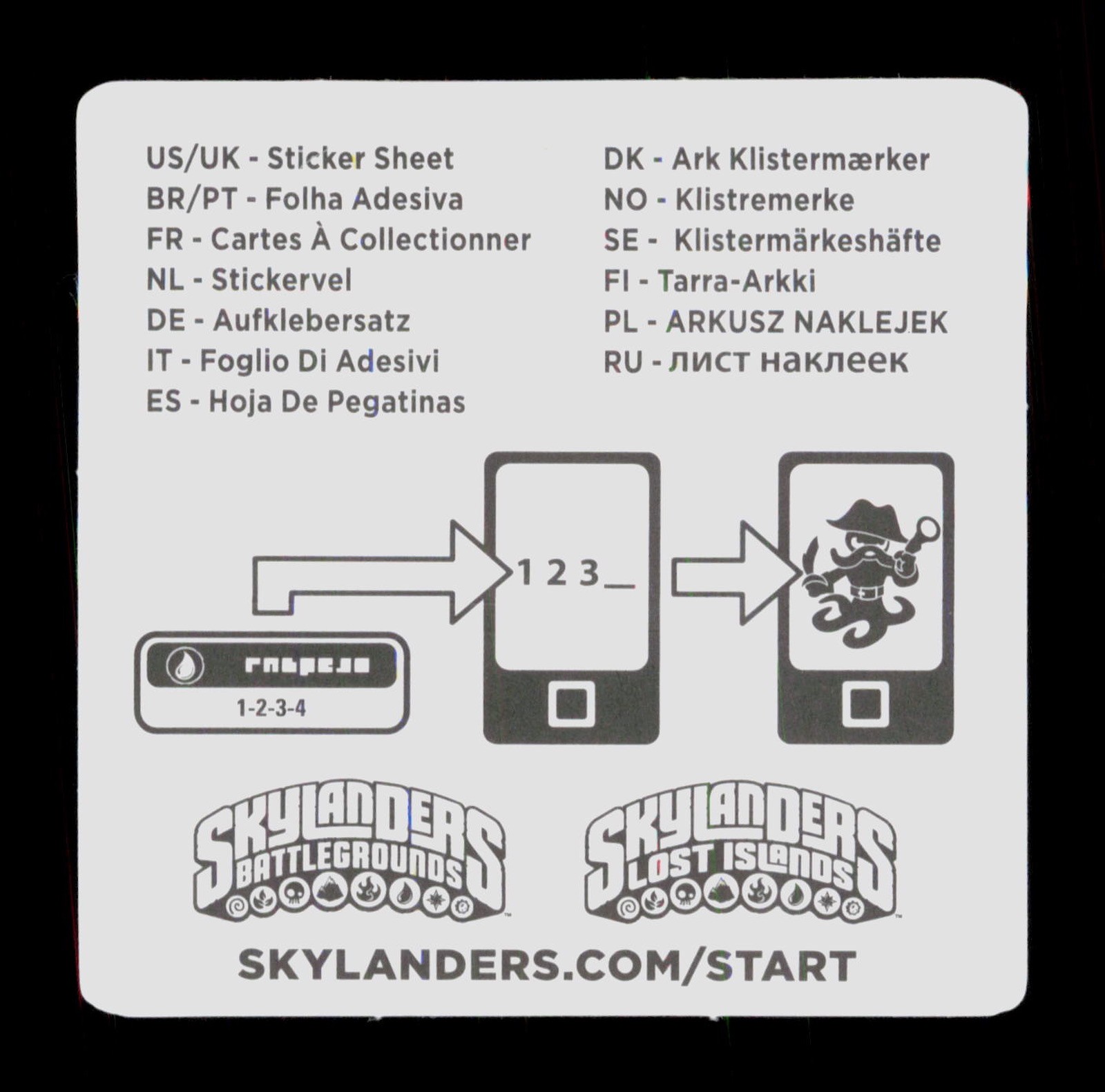 Legendary Night Shift Skylanders Swap Force 2013 Activision Sticker