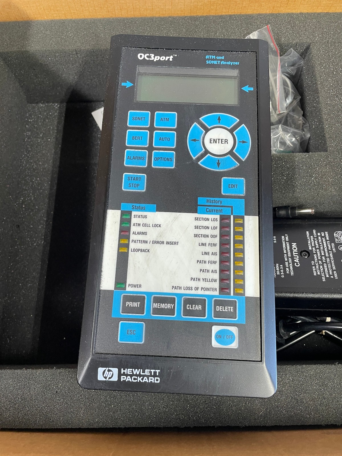 HEWLETT PACKARD OC3PORT PLUS E4583A ATM AND SONET ANALYZER