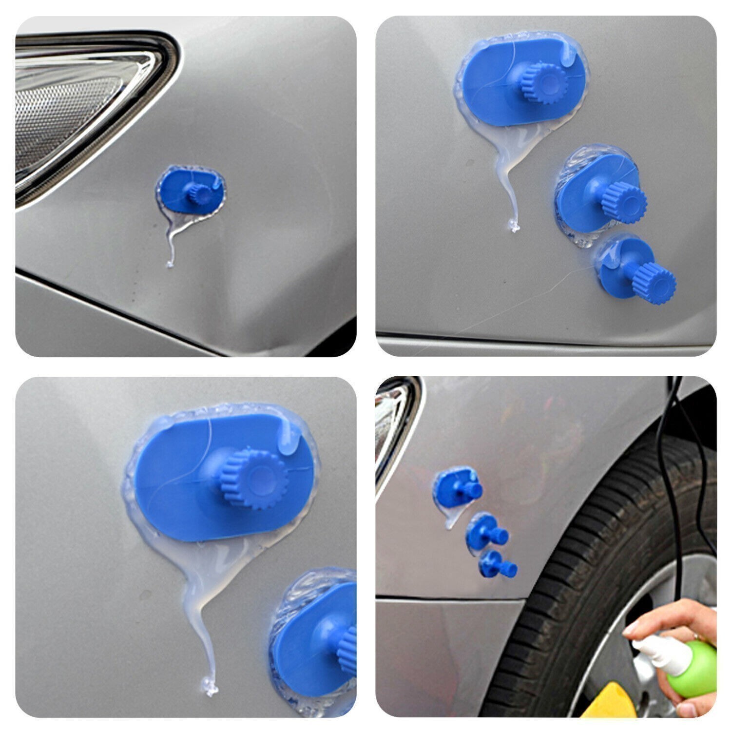 Car Pulling Tabs for Universal Car Glue Pulling Car Dent Repair 90pc Kit 90pcs