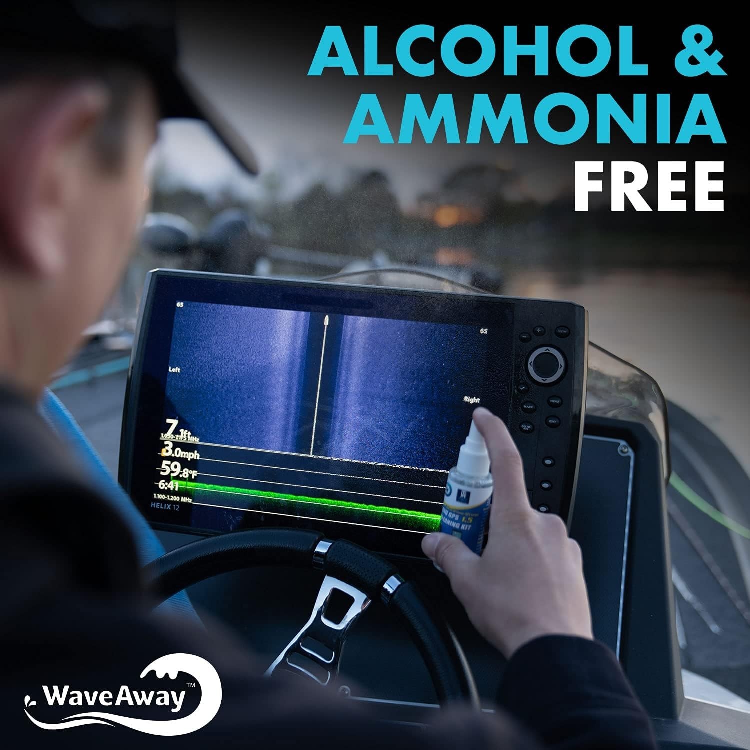 Versatile Wave Away Screen Cleaner - 1.5oz Ammonia-Free Solution for All Screens