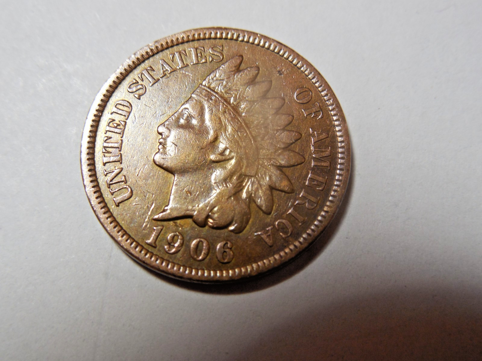 1906 Indian Head Cent in VF condition. Very nice coin. But you decide!!!!!!