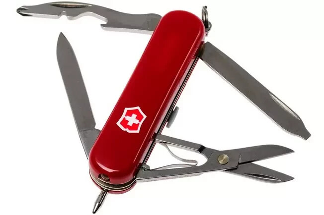 NEW in Box Victorinox Swiss Army 58mm Knife MIDNITE MANAGER  53751 White Led