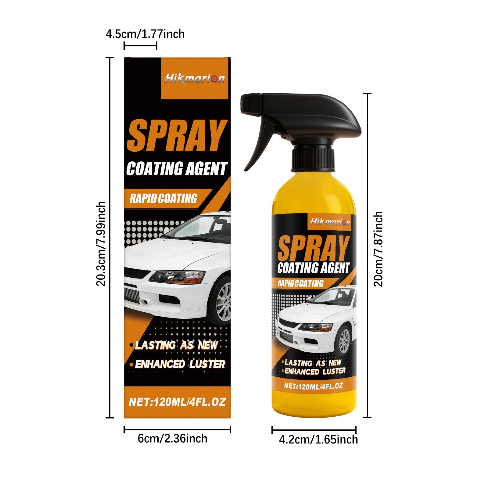 Car Coating Spray,Quick Effect Coating Agent,Car Scratch Wax Polish Spray Liquid