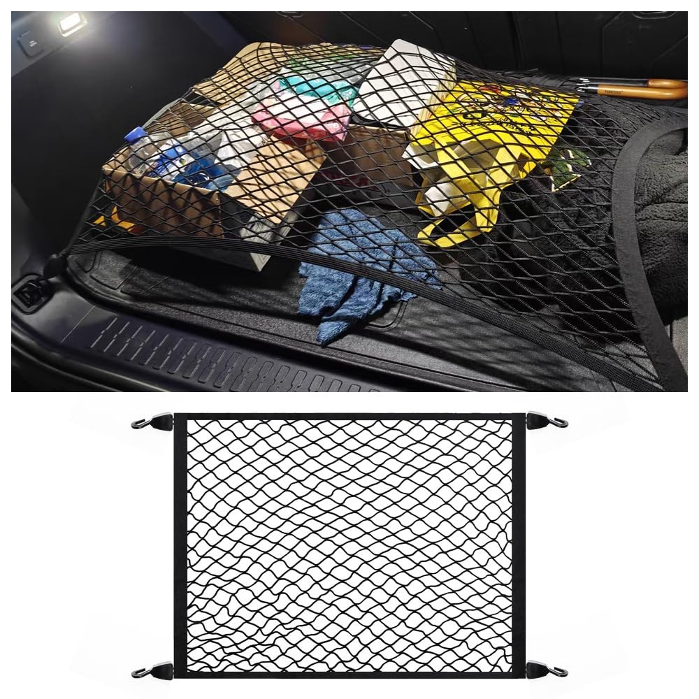 31.5×23.62" Stretchable Cargo Net for SUV,Highly 31.5×23.62×0.1 inch, Black