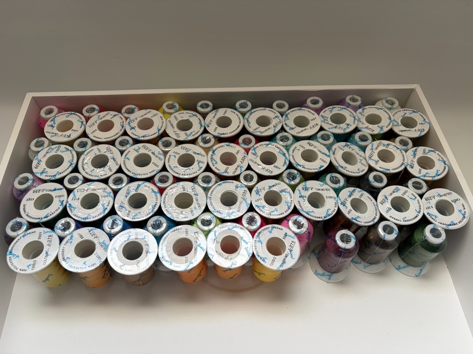 Simthread Embroidery Polyester Thread - 76 Colors NEW 550Y