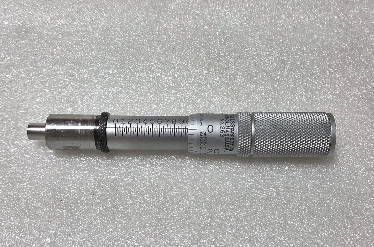 Starrett 263 Micrometer Head, 0- 1" Range, 0.0010 Grad, Flat Spindle Face  NICE