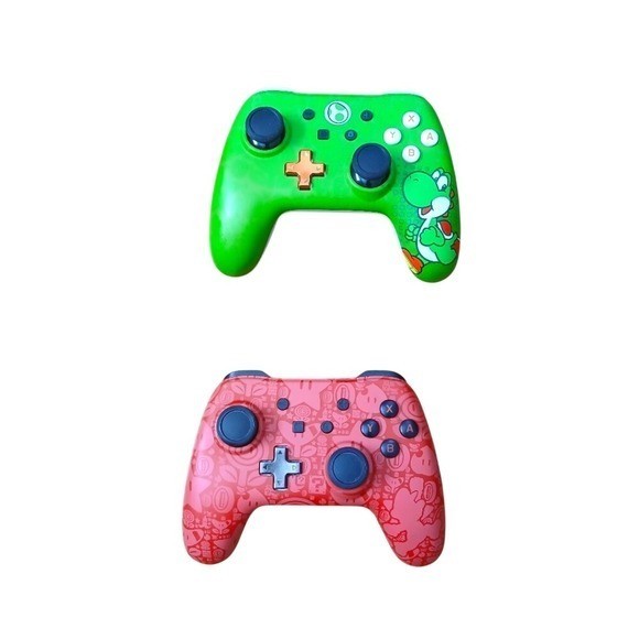 PowerA Wired Controllers Nintendo Switch Unisex Green Red Yoshi Mario Bundle