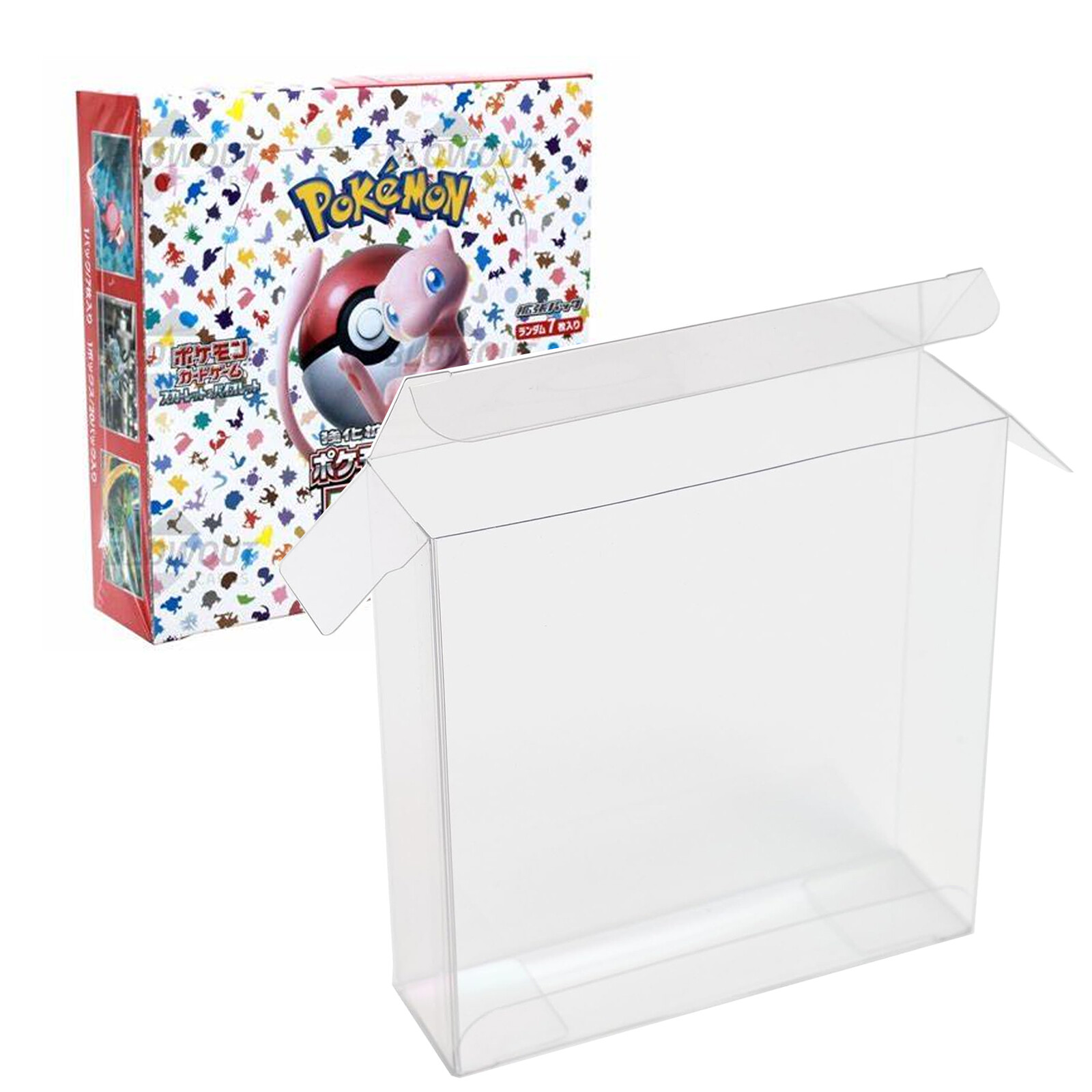 5PC Protectors Case Display for Pokemon 151 Japanese Booster Box UV Protection