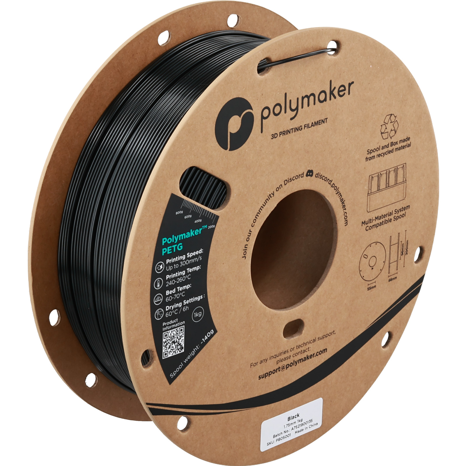 Polymaker PETG Filament 1kg 1.75mm - Free Postage from 3 Rolls