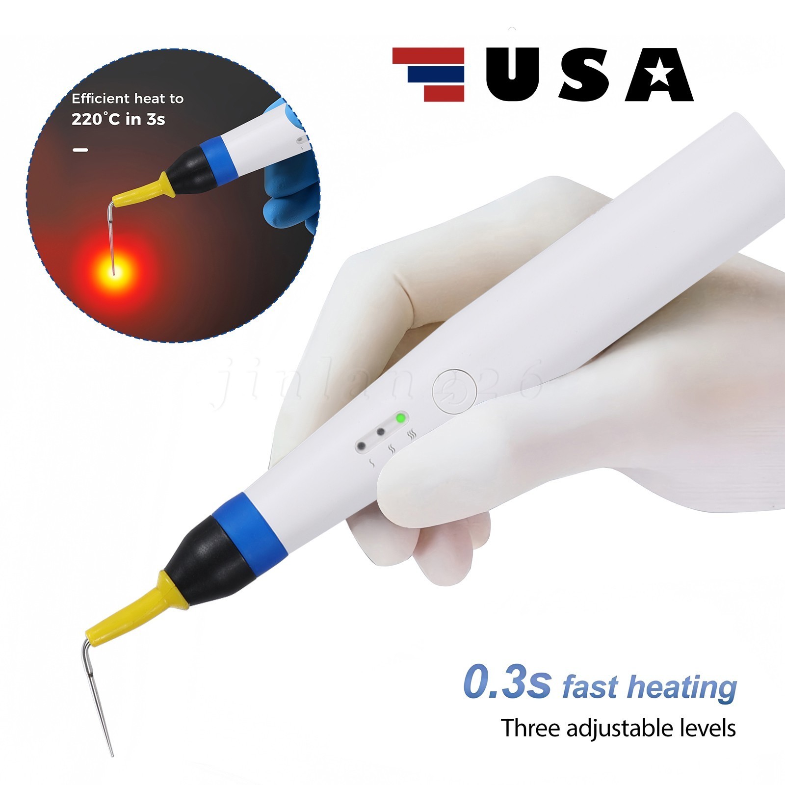 Woodpecker Style Dental Wireless Gutta Percha Obturation System Endo Heated Pen