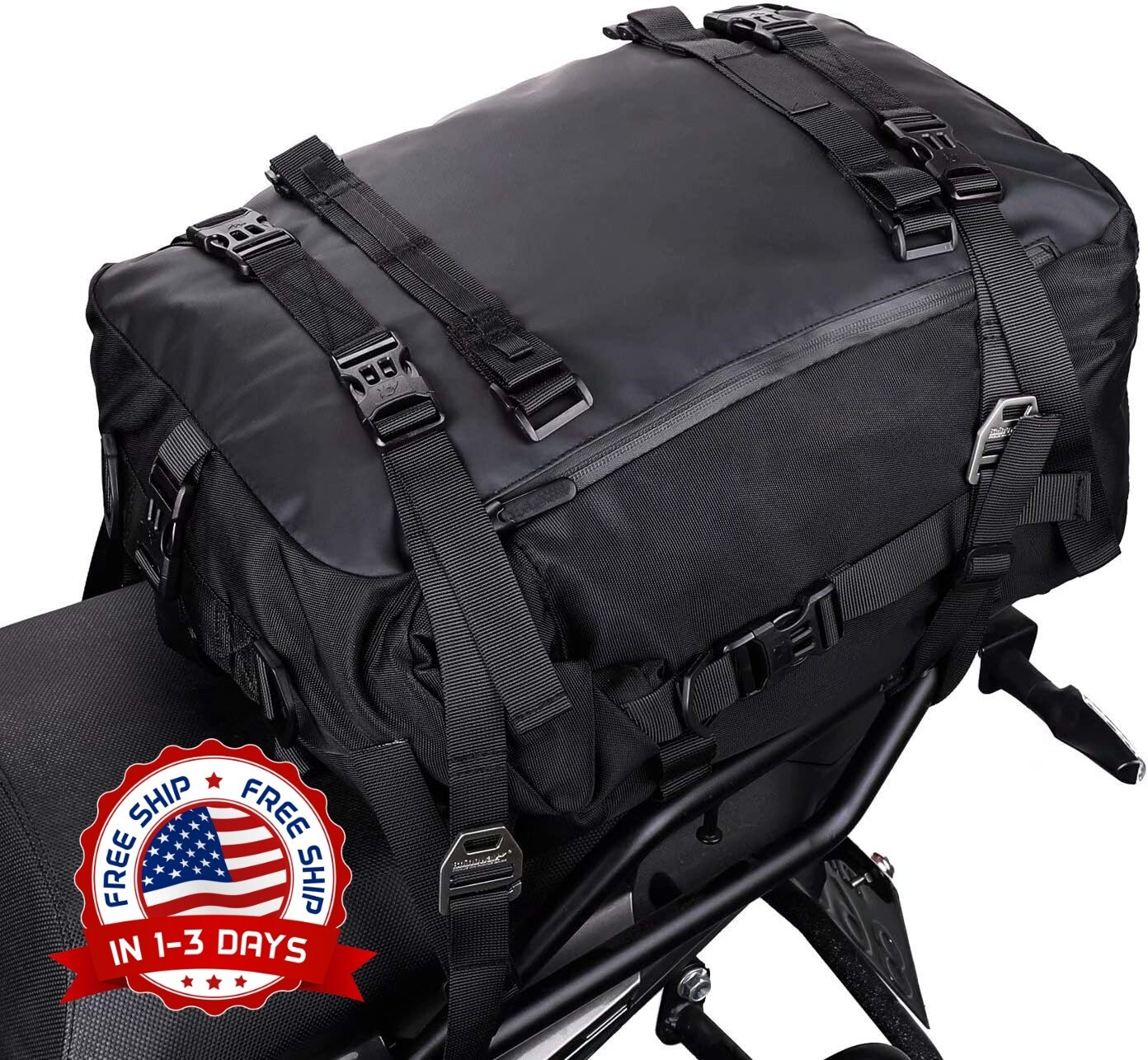Bolsa para alforja de motocicleta 30 l multifuncional impermeable poliéster NEW