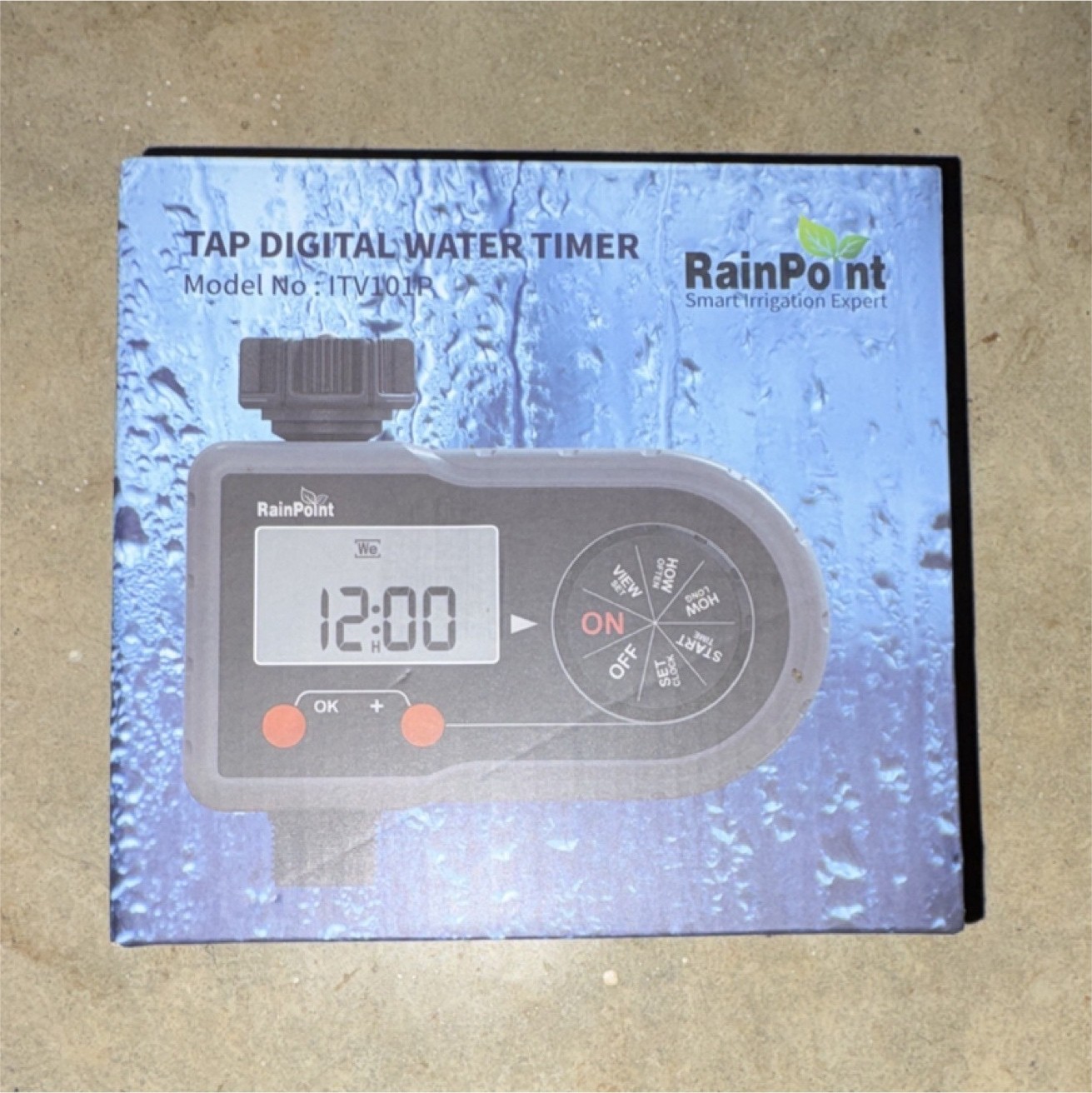 RainPoint ITV101P Digital Tap Timer, Auto/Manual Watering, 3/4" Outlet