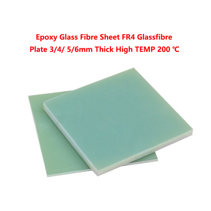 Epoxy Glass Fibre Sheet FR4 Glassfibre Plate 3/4/ 5/6mm Thick High TEMP 200 ℃