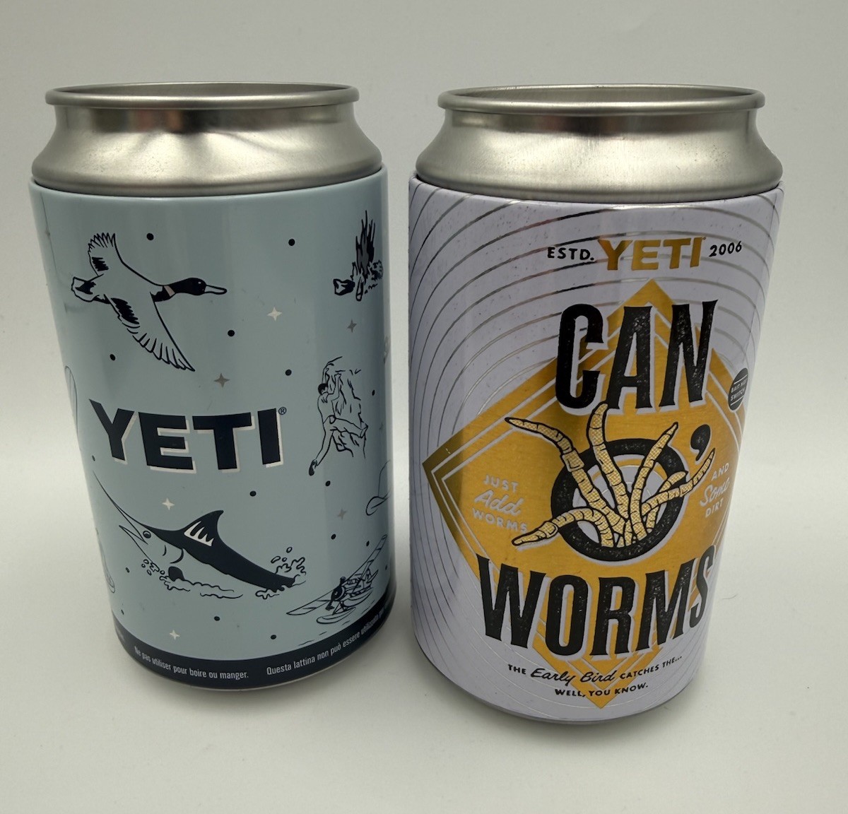 2x YETI Can of Worms Stash Metal Can Limited Edition Hide Conceal Your Treasures