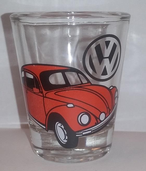 Volkswagen w/ Red Bug 1½oz. Shot Glass