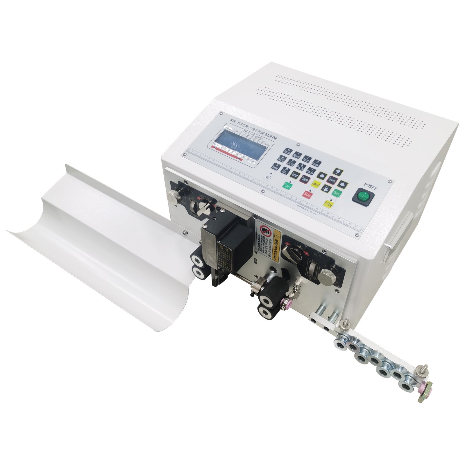 Automatic Computer Wire Stripping Cutting Machine LCD Display Wire Stripper 110V