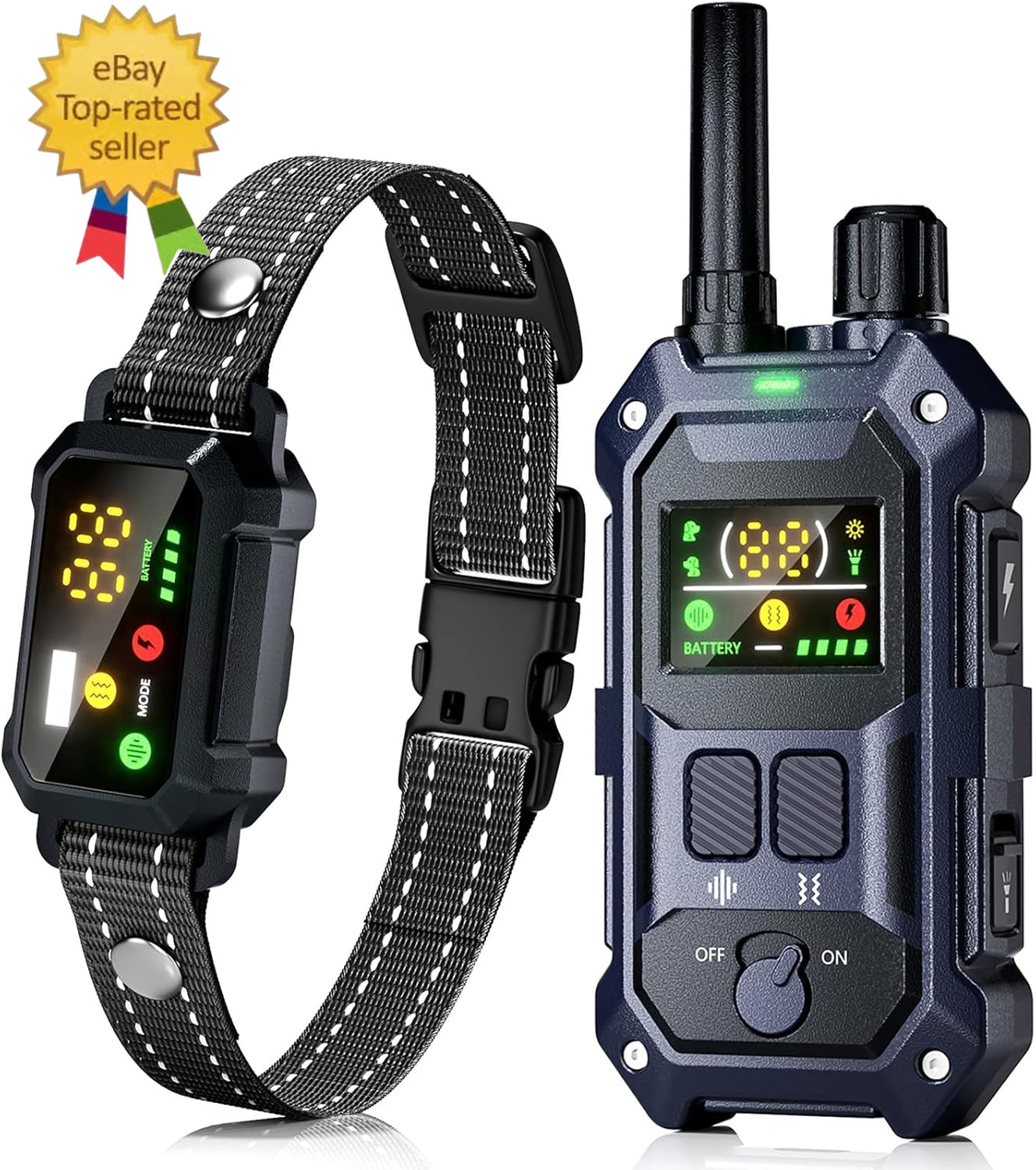 Dog Shock Collar - 4200Ft Dog Training Collar with Remote, 4 Training Modes, Fla